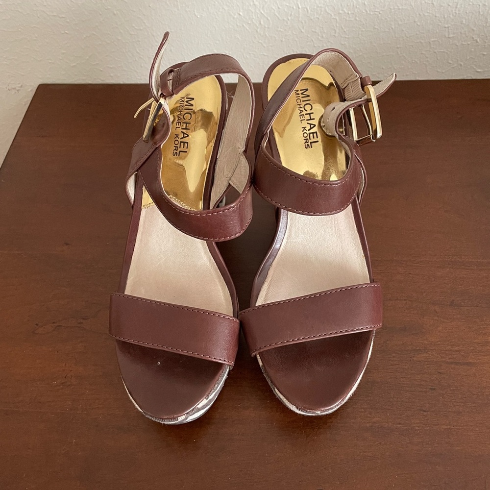 Michael Khors animal print sandals